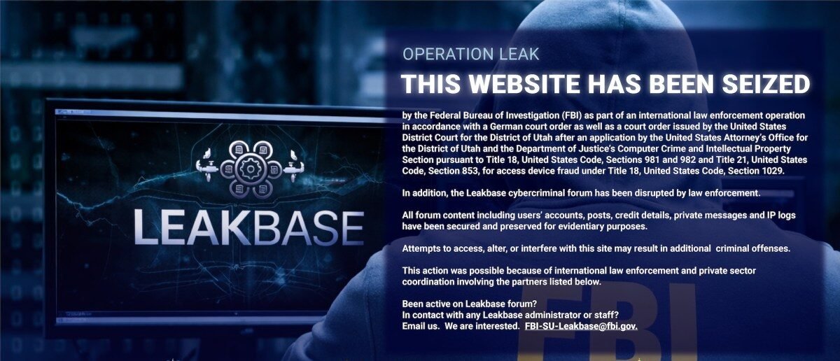 U.S. and EU police shut down LeakBase, a site accused of sharing stolen passwords and hacking tools