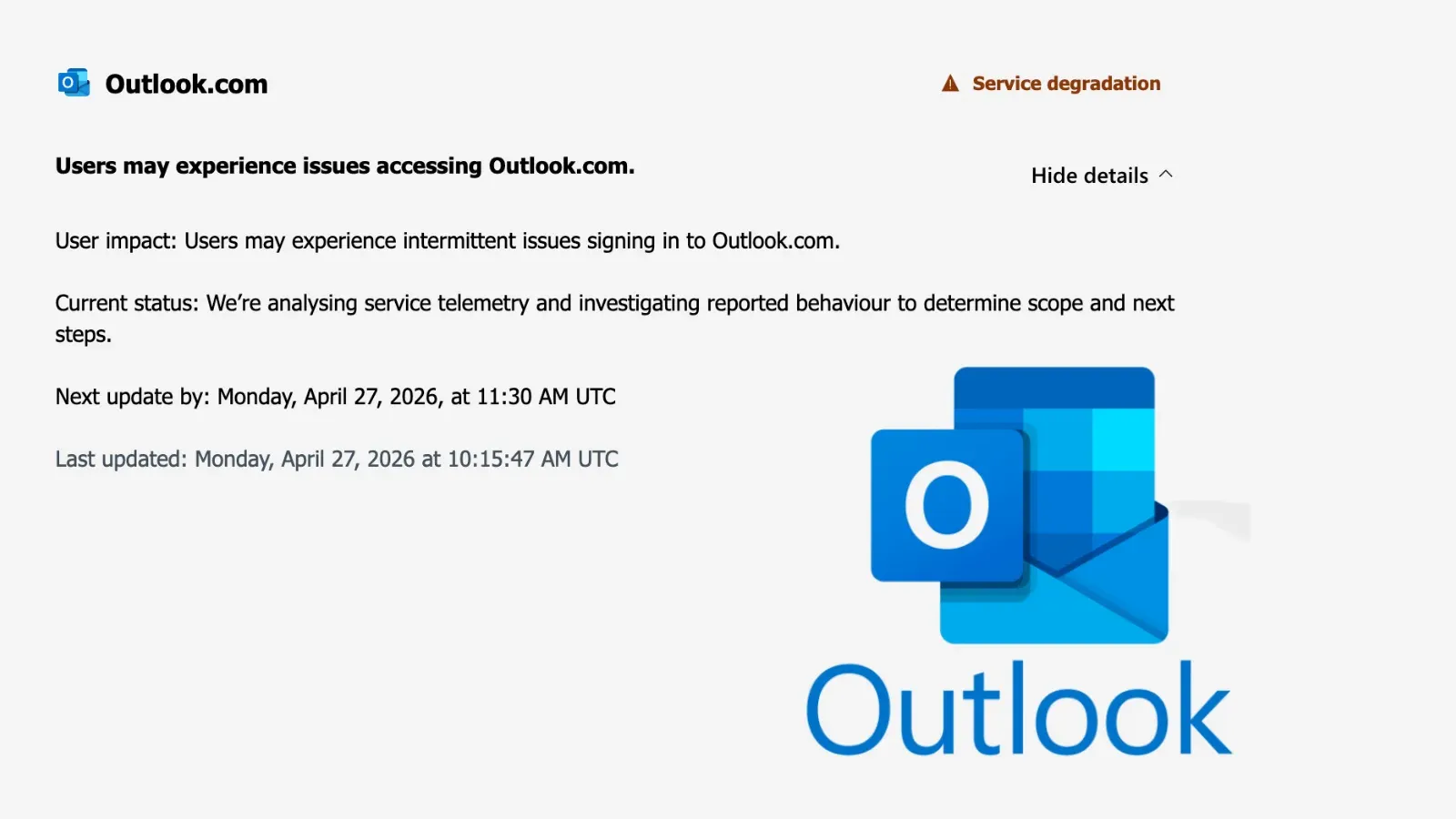 Microsoft Outlook.com Issue Blocks Users From Accessing Emails